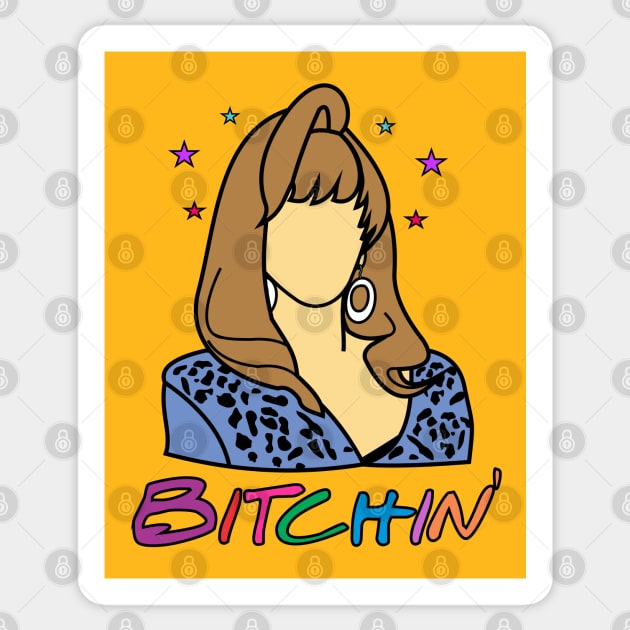 80s Rachel Sticker by Brunaesmanhott0